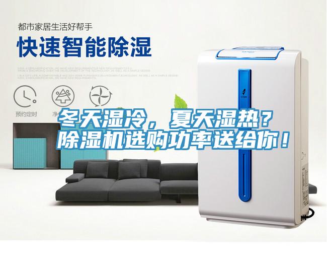 冬天濕冷，夏天濕熱？除濕機選購功率送給你！