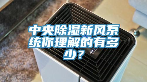 中央除濕新風(fēng)系統(tǒng)你理解的有多少？