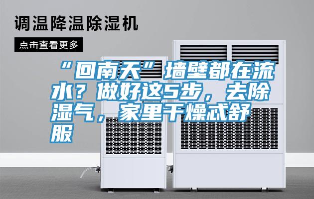 “回南天”墻壁都在流水？做好這5步，去除濕氣，家里干燥忒舒服