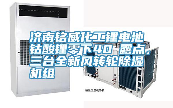 濟(jì)南銘威化工鋰電池鈷酸鋰零下40℃露點(diǎn)，三臺(tái)全新風(fēng)轉(zhuǎn)輪除濕機(jī)組