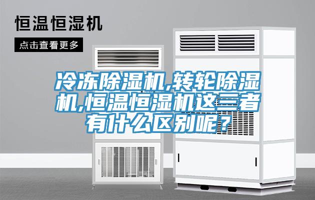 冷凍除濕機(jī),轉(zhuǎn)輪除濕機(jī),恒溫恒濕機(jī)這三者有什么區(qū)別呢？