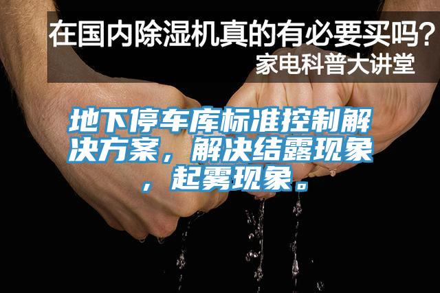 地下停車庫標(biāo)準(zhǔn)控制解決方案，解決結(jié)露現(xiàn)象，起霧現(xiàn)象。