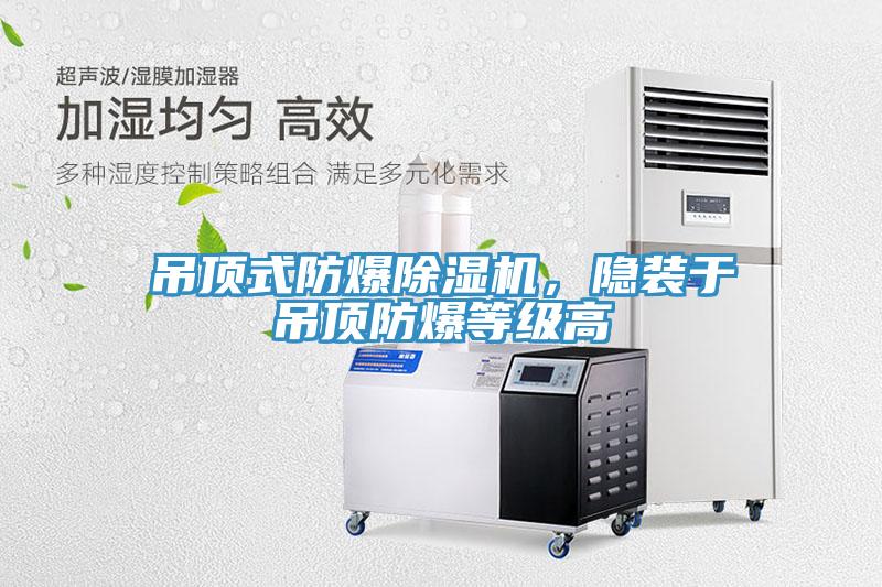 吊頂式防爆除濕機，隱裝于吊頂防爆等級高