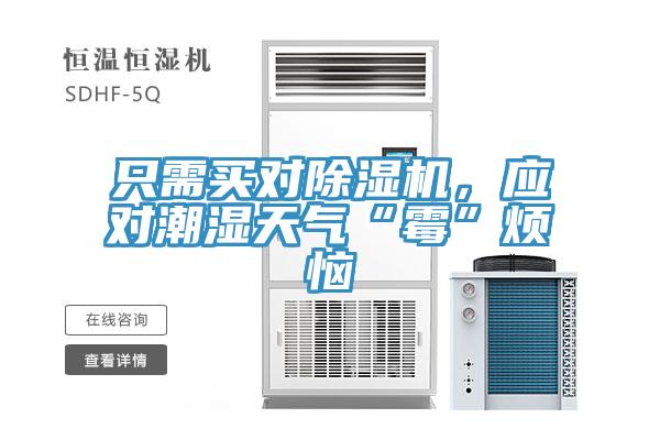 只需買對除濕機(jī)，應(yīng)對潮濕天氣“霉”煩惱