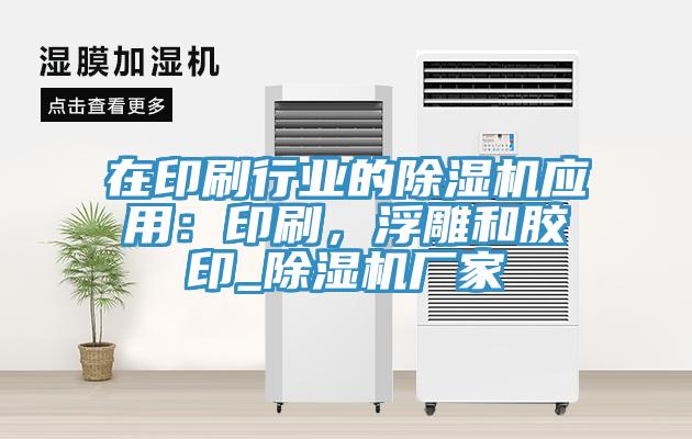 在印刷行業(yè)的除濕機應用：印刷，浮雕和膠印_除濕機廠家