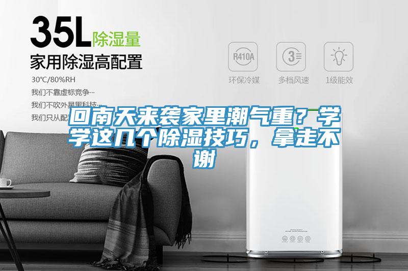回南天來襲家里潮氣重？學(xué)學(xué)這幾個除濕技巧，拿走不謝