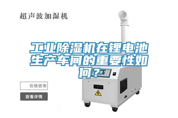 工業(yè)除濕機(jī)在鋰電池生產(chǎn)車間的重要性如何？