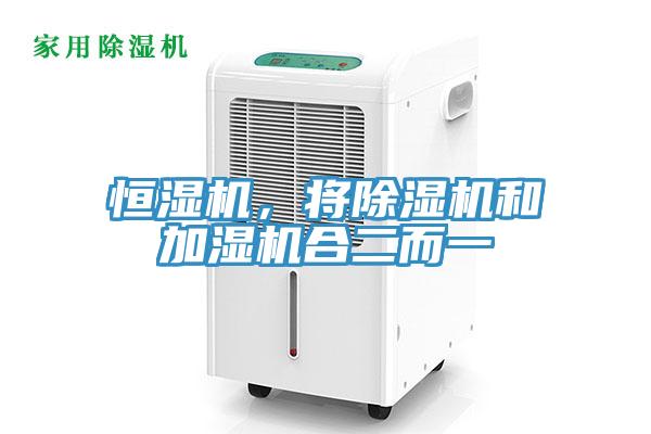 恒濕機(jī)，將除濕機(jī)和加濕機(jī)合二而一