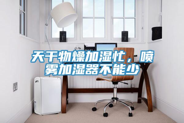 天干物燥加濕忙，噴霧加濕器不能少