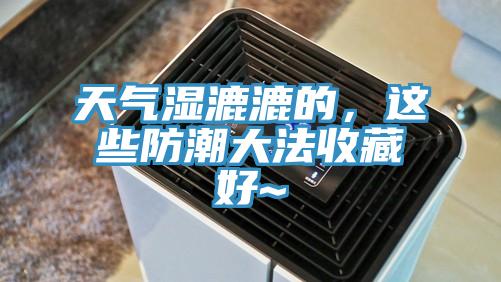天氣濕漉漉的，這些防潮大法收藏好~