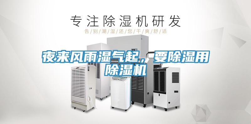 夜來風(fēng)雨濕氣起，要除濕用除濕機(jī)