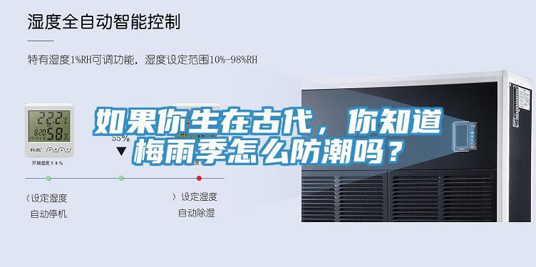 如果你生在古代，你知道梅雨季怎么防潮嗎？