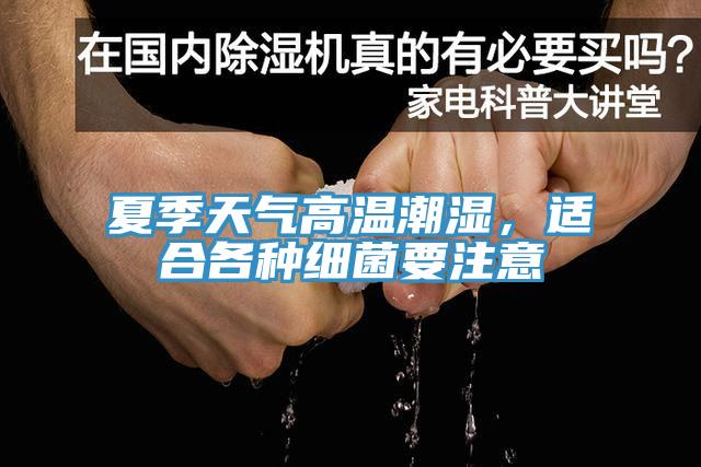 夏季天氣高溫潮濕，適合各種細(xì)菌要注意