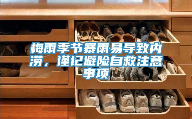 梅雨季節(jié)暴雨易導(dǎo)致內(nèi)澇，謹(jǐn)記避險(xiǎn)自救注意事項(xiàng)