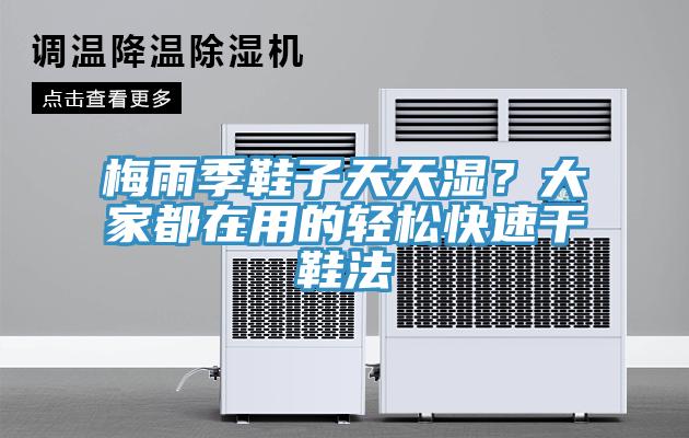 梅雨季鞋子天天濕？大家都在用的輕松快速干鞋法