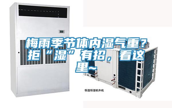 梅雨季節(jié)體內(nèi)濕氣重？拒“濕”有招，看這里~