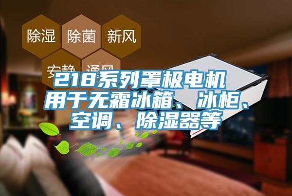 218系列罩極電機(jī) 用于無霜冰箱、冰柜、空調(diào)、除濕器等