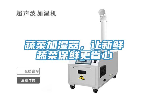 蔬菜加濕器，讓新鮮蔬菜保鮮更省心