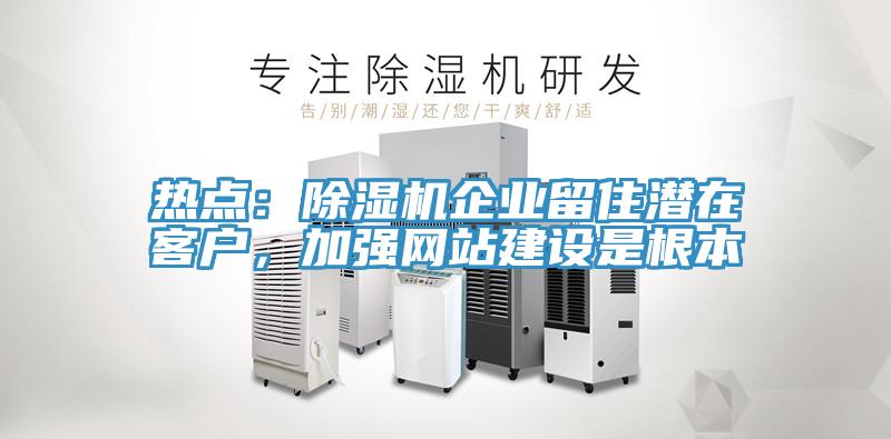 熱點(diǎn)：除濕機(jī)企業(yè)留住潛在客戶，加強(qiáng)網(wǎng)站建設(shè)是根本