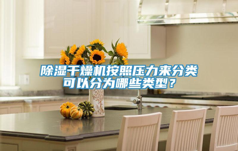 除濕干燥機(jī)按照壓力來分類可以分為哪些類型？