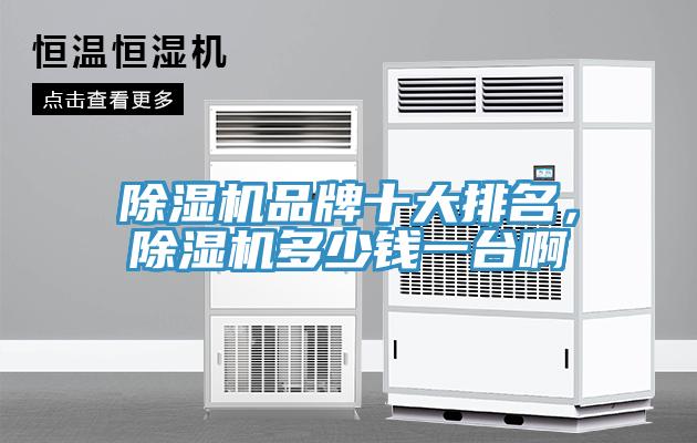除濕機品牌十大排名，除濕機多少錢一臺啊