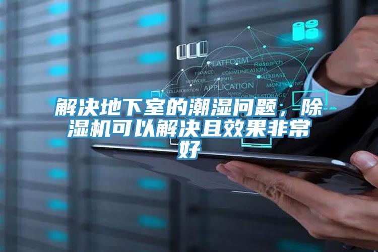 解決地下室的潮濕問題，除濕機可以解決且效果非常好