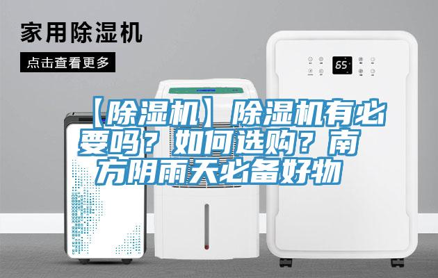 【除濕機】除濕機有必要嗎？如何選購？南方陰雨天必備好物