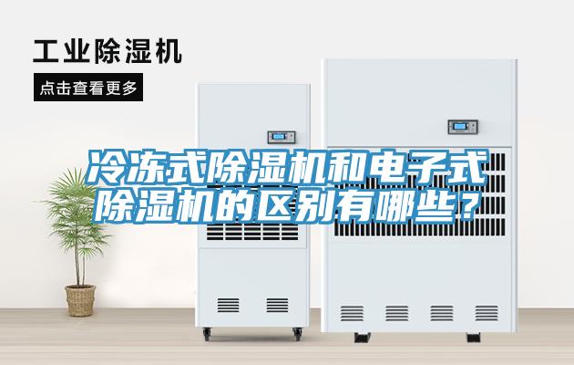 冷凍式除濕機和電子式除濕機的區(qū)別有哪些？