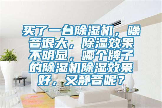 買了一臺(tái)除濕機(jī)，噪音很大，除濕效果不明顯，哪個(gè)牌子的除濕機(jī)除濕效果好，又靜音呢？