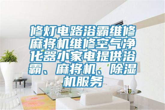 修燈電路浴霸維修麻將機(jī)維修空氣凈化器小家電提供浴霸、麻將機(jī)、除濕機(jī)服務(wù)