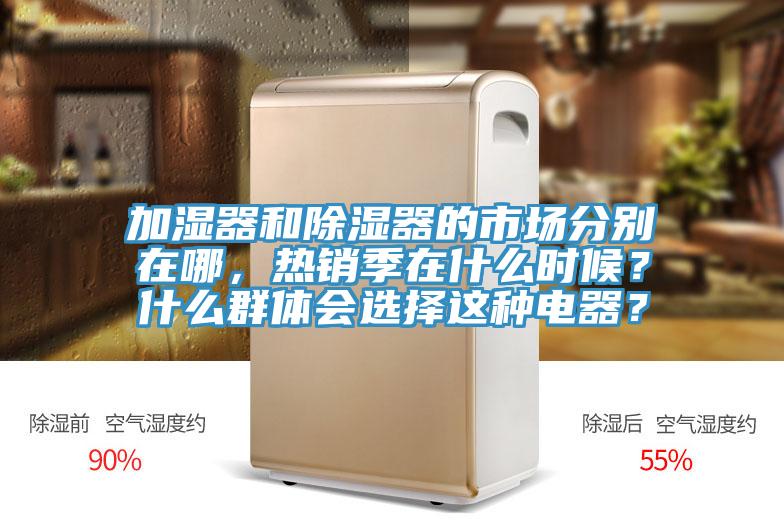 加濕器和除濕器的市場分別在哪，熱銷季在什么時候？什么群體會選擇這種電器？