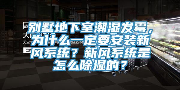 別墅地下室潮濕發(fā)霉，為什么一定要安裝新風(fēng)系統(tǒng)？新風(fēng)系統(tǒng)是怎么除濕的？