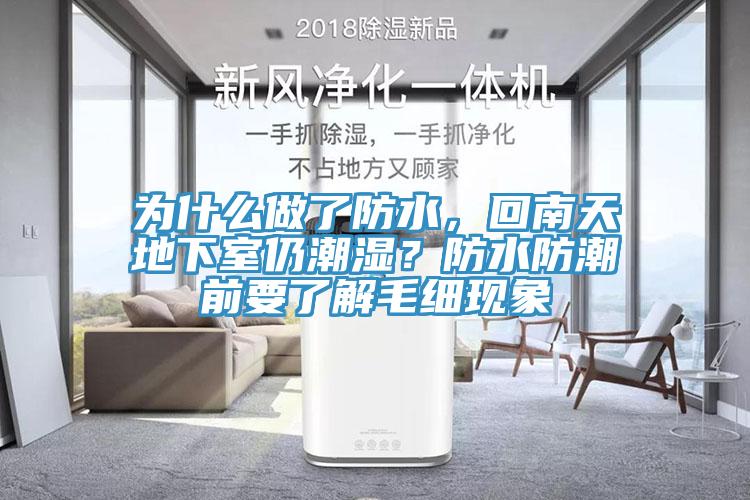 為什么做了防水，回南天地下室仍潮濕？防水防潮前要了解毛細(xì)現(xiàn)象