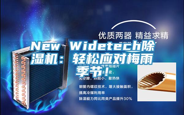 New Widetech除濕機：輕松應(yīng)對梅雨季節(jié)！