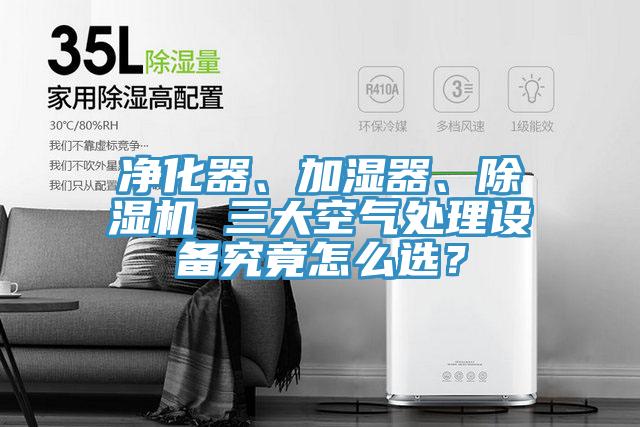 凈化器、加濕器、除濕機(jī) 三大空氣處理設(shè)備究竟怎么選？