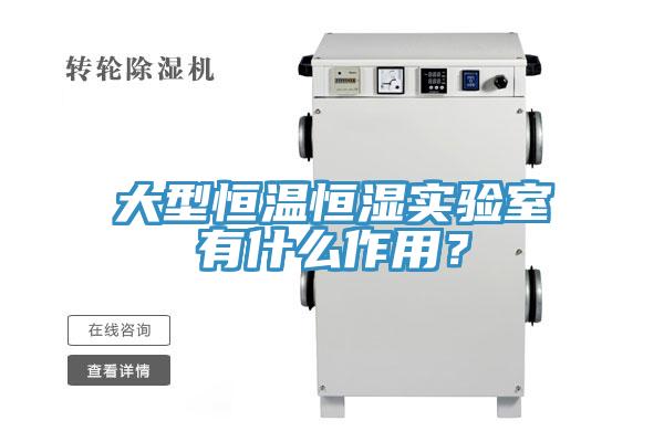 大型恒溫恒濕實(shí)驗(yàn)室有什么作用？
