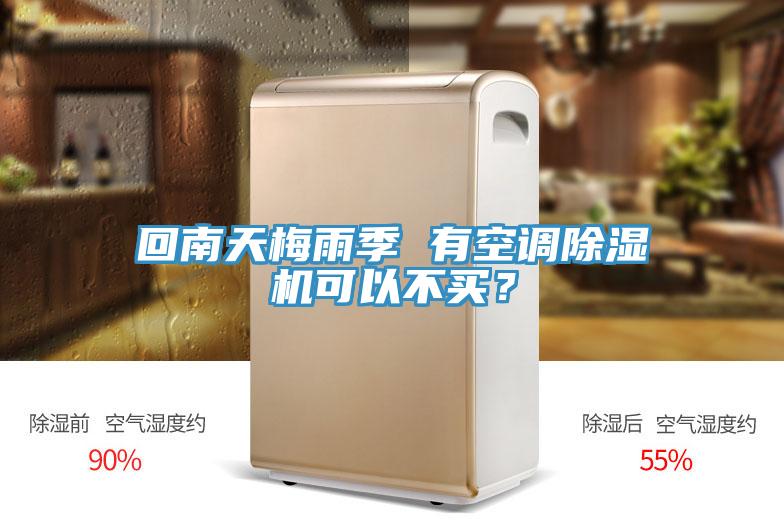 回南天梅雨季 有空調(diào)除濕機可以不買？