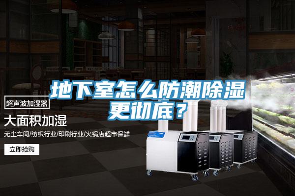 地下室怎么防潮除濕更徹底？