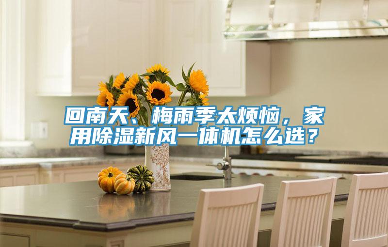 回南天、梅雨季太煩惱，家用除濕新風(fēng)一體機(jī)怎么選？