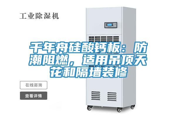 千年舟硅酸鈣板：防潮阻燃，適用吊頂天花和隔墻裝修