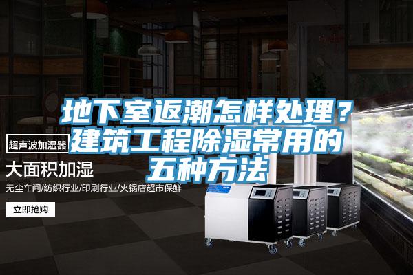 地下室返潮怎樣處理？建筑工程除濕常用的五種方法