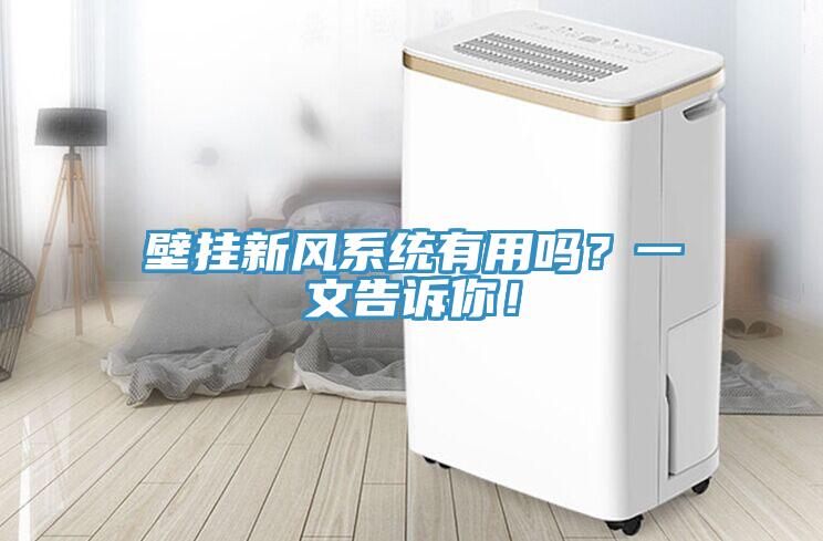 壁掛新風(fēng)系統(tǒng)有用嗎？一文告訴你！
