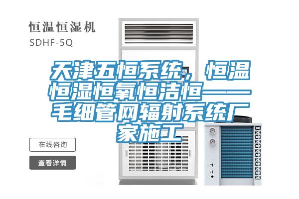 天津五恒系統(tǒng)，恒溫恒濕恒氧恒潔恒——毛細(xì)管網(wǎng)輻射系統(tǒng)廠家施工