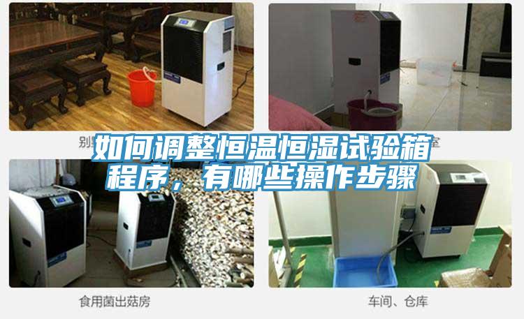 如何調(diào)整恒溫恒濕試驗(yàn)箱程序，有哪些操作步驟