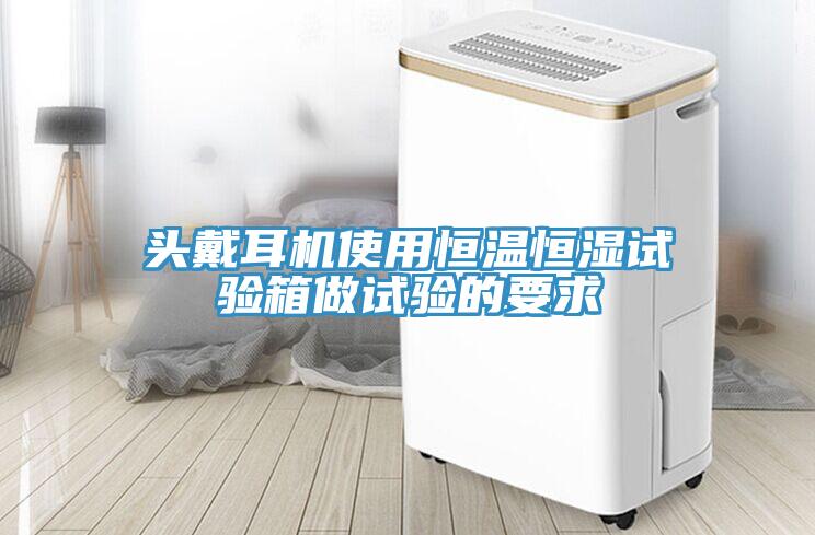 頭戴耳機(jī)使用恒溫恒濕試驗箱做試驗的要求