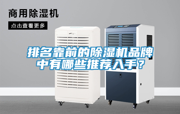 排名靠前的除濕機(jī)品牌中有哪些推薦入手？