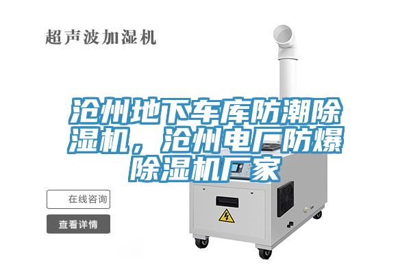 滄州地下車庫防潮除濕機，滄州電廠防爆除濕機廠家