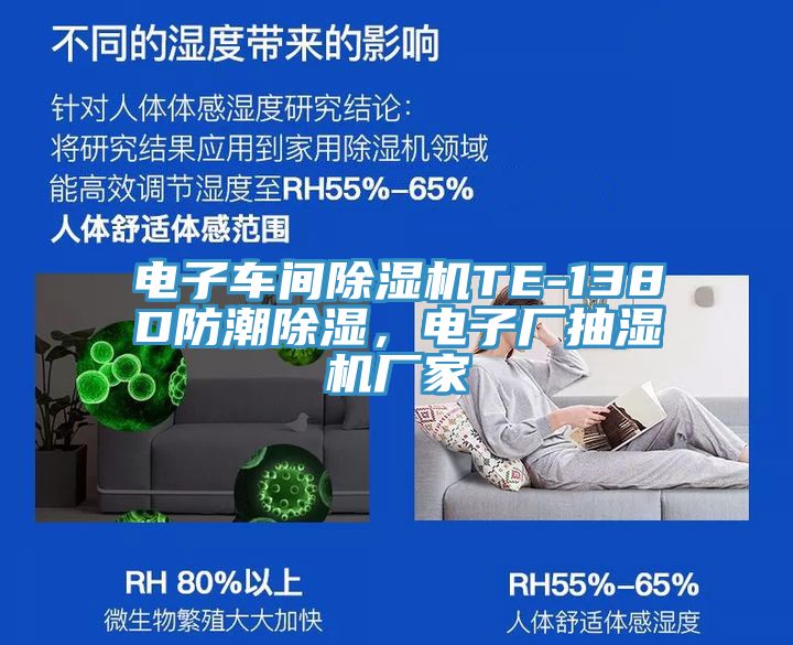 電子車間除濕機(jī)TE-138D防潮除濕，電子廠抽濕機(jī)廠家