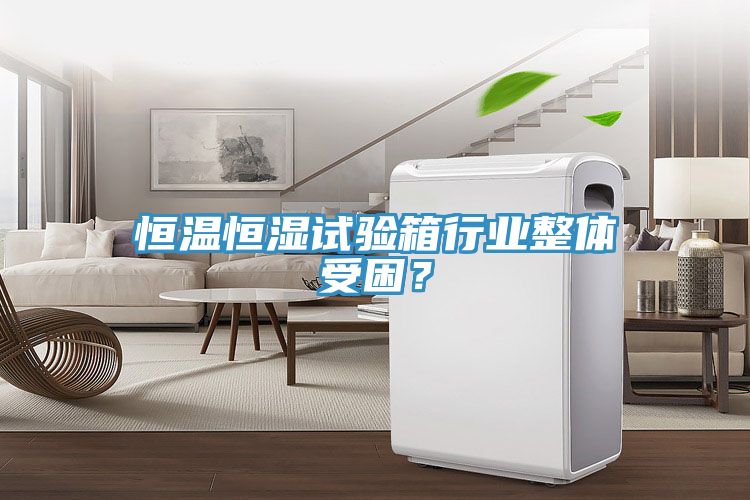 恒溫恒濕試驗箱行業(yè)整體受困？
