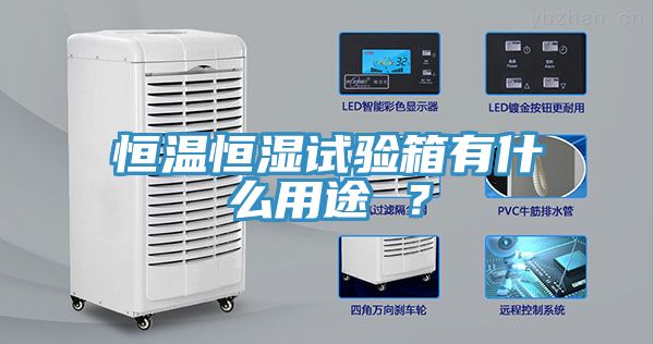 恒溫恒濕試驗箱有什么用途 ？